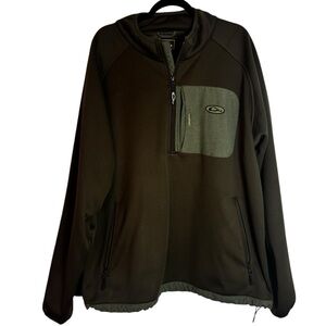Drake Waterfowl Olive Green Quarter Zip XL Pullover